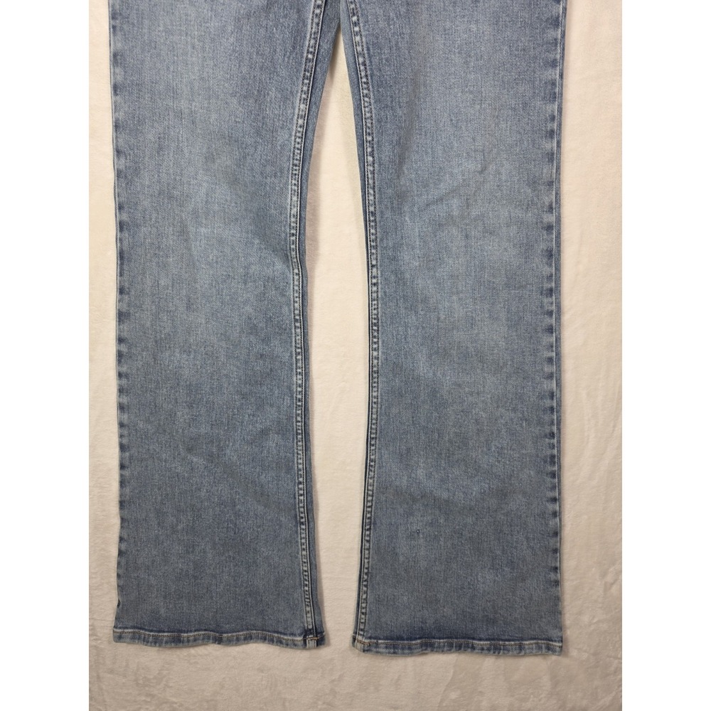 We The Free Free People Wide Leg Jeans 27 High Rise Blue Cotton Stretch 29x31 - Picture 5 of 15